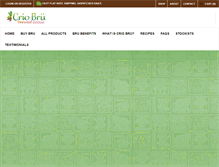 Tablet Screenshot of criobru.com.au